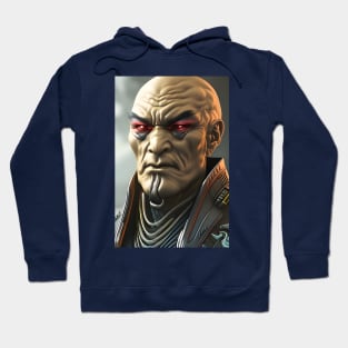 Red-eyed alien humanoid from other planet Hoodie